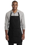 port authority a600 full-length two-pocket bib apron Front Thumbnail