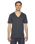 American Apparel 2456 Fine Jersey S/S V Neck Front Thumbnail