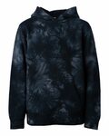 independent trading co. prm1500td youth midweight tie-dye hooded pullover Front Thumbnail