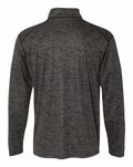 badger sport 4172 adult adult tonal blend performance quarter-zip long-sleeve pullover Back Thumbnail