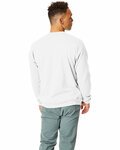 hanes p1607 ecosmart ® crewneck sweatshirt Back Thumbnail