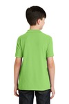 port authority y500 youth silk touch™ polo Back Thumbnail