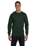 Hanes 5186 Adult Long-Sleeve Beefy-T® Front Thumbnail
