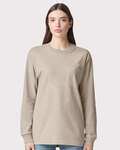 American Apparel AA9410 Super Heavyweight Long Sleeve Pocket Tee Front Thumbnail