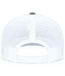Pacific Headwear P151S Contrast Stitch Trucker PacFlex Snapback Cap Back Thumbnail