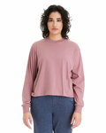 alternative a1176 ladies' main stage long-sleeve cropped t-shirt Front Thumbnail