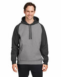 team 365 tt96cb unisex zone hydrosport™ heavyweight colorblock hooded sweatshirt Front Thumbnail