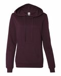 independent trading co. ss650 juniors’ heavenly fleece lightweight hooded sweatshirt Front Thumbnail