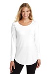 district dt132l women's perfect tri ® long sleeve tunic tee Front Thumbnail