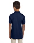jerzees 437y youth 5.6 oz. spotshield™ jersey polo Back Thumbnail