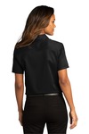 port authority lw809 ladies short sleeve superpro ™ react ™ twill shirt Back Thumbnail