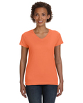 LAT 3507 Ladies' V-Neck Fine Jersey T-Shirt Front Thumbnail