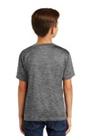 sport-tek yst390 youth posicharge ® electric heather tee Back Thumbnail