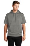 sport-tek st251 sport-wick ® fleece short sleeve hooded pullover Front Thumbnail