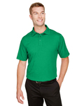 Devon & Jones DG22 CrownLux Performance™ Men's Address Melange Polo Back Thumbnail