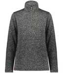 Holloway 223740 Ladies Alpine Sweater Fleece 1/4 Zip Pullover Front Thumbnail