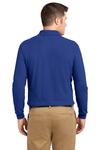 Port Authority TLK500LS Tall Silk Touch™ Long Sleeve Polo Back Thumbnail