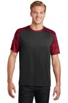 Sport-Tek ST371 CamoHex Colorblock Tee Front Thumbnail