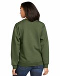 Gildan SF000 Adult Softstyle® Fleece Crew Sweatshirt Back Thumbnail