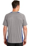 sport-tek st361 heather colorblock contender ™ tee Back Thumbnail