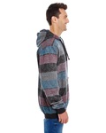 burnside b8603 men's printed stripe marl pullover Side Thumbnail