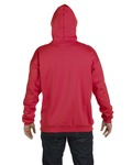 Hanes F170 Adult 9.7 oz. Ultimate Cotton® 90/10 Pullover Hooded Sweatshirt Back Thumbnail