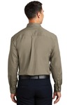 Port Authority S600T Long Sleeve Twill Shirt Back Thumbnail