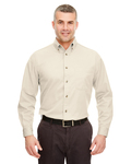 ultraclub 8960c adult cypress long-sleeve twill with pocket Front Thumbnail