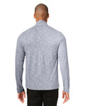 north end ne415 men's eclipse jacquard quarter-zip Back Thumbnail