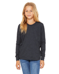 Bella + Canvas 3501Y Youth Jersey Long-Sleeve T-Shirt Side Thumbnail