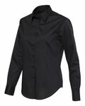 van heusen 13v5053 women's cotton/poly solid point collar shirt Side Thumbnail