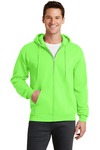 Port & Company PC78ZH Core Fleece Full-Zip Hooded Sweatshirt Front Thumbnail