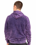 Lane Seven LST004 Unisex Vintage Raglan Hooded Sweatshirt Back Thumbnail