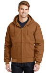 cornerstone j763h duck cloth hooded work jacket Front Thumbnail