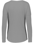 Augusta Sportswear AG3077 Ladies' Tri-Blend Long Slevee T-Shirt Back Thumbnail