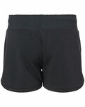 j america 8856ja ladies triblend fleece short Back Thumbnail