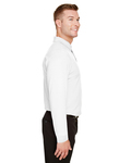 devon & jones dg20lt crownlux performance™ men's tall plaited long sleeve polo Side Thumbnail