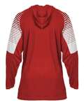 Badger Sport 4211 Lineup Hood Tee Back Thumbnail