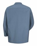 Red Kap SP14LONG Long Size, Long Sleeve Industrial Work Shirt Back Thumbnail