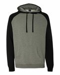 Independent Trading Co. IND40RP Raglan Hooded Sweatshirt Front Thumbnail