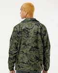 burnside 9718 men's nylon coaches jacket Back Thumbnail