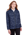 North End NE711W Women's Rotate Reflective Soft Shell Jacket Back Thumbnail