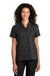 port authority lw400 ladies short sleeve performance staff shirt Front Thumbnail