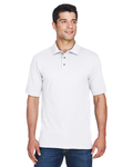 Harriton M200 Men's 6 oz. Ringspun Cotton Piqué Short-Sleeve Polo Front Thumbnail