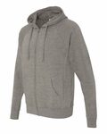 Independent Trading Co. PRM33SBZ Unisex Special Blend Raglan Full-Zip Hooded Sweatshirt Side Thumbnail
