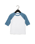 bella + canvas 3200t toddler 3/4-sleeve baseball t-shirt Front Thumbnail