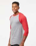 Tultex 0245TC Unisex Raglan Tee Side Thumbnail