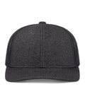 pacific headwear 210c melange heather low-profile trucker Front Thumbnail