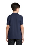 port authority y500 youth silk touch™ polo Back Thumbnail