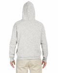 jerzees 996 adult nublend® fleece pullover hooded sweatshirt Back Thumbnail